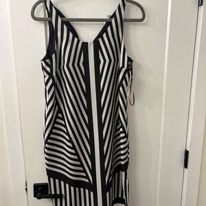 NWT Black and White Geometric Sheath Dress